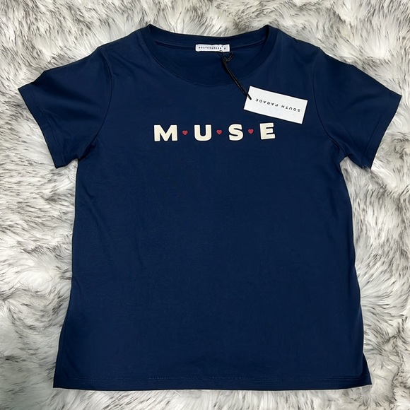 NWT South Parade Blue MUSE Graphic TShirt Small - Picture 2 of 7